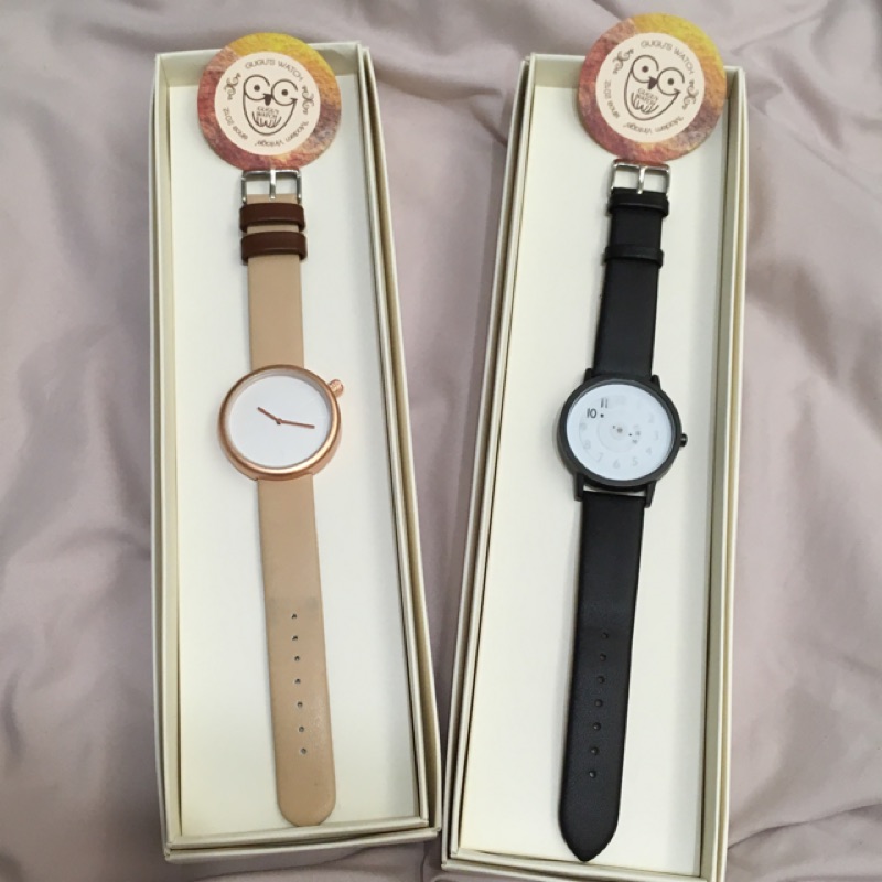 [轉賣］GUGU’ Watch 宇宙白塵埃 簡約 時尚 設計 潮流 可休閒可正式 手錶錶款 錶帶可替換