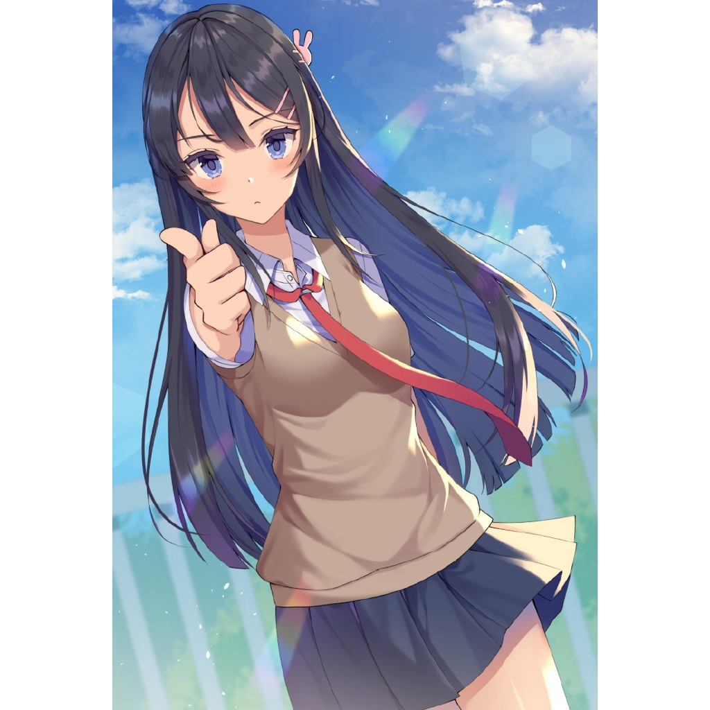 青春少女不會夢到的兔女郎學姐動漫周邊櫻島麻衣梓川咲太高清海報優質海報無鋸齒熱門動漫 蝦皮購物