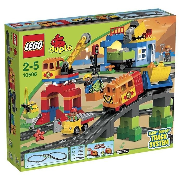 限宅配【積木樂園】樂高 LEGO 10508 duplo 得寶系列 豪華電動火車