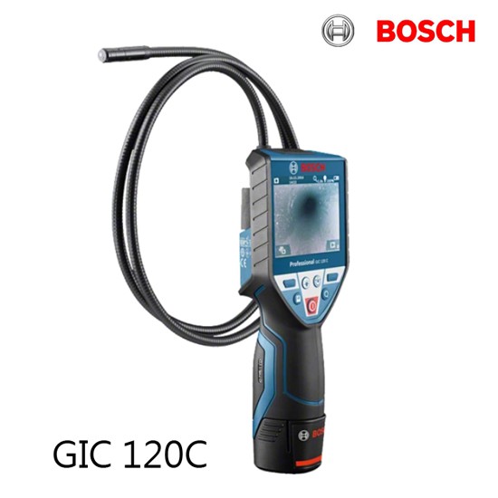 【含稅店】BOSCH博世 GIC120/GIC 120 C孔內管路檢修攝像機 水管內視鏡顯像儀 攝像管 顯像管 彩色螢幕