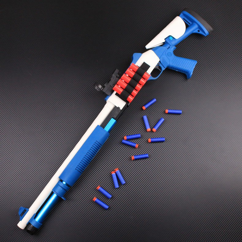 拋殼軟彈槍XM1014軟彈槍拋殼霰彈噴子槍成人發射器M870仿真模型兒童男孩玩具