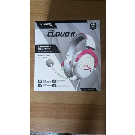 HyperX CLOUD   II 7.1 音效 有線電競耳機 粉紅白