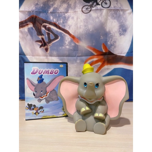小飛象。Dumbo。小飛象公仔。絕版小飛象。台製軟膠公仔。