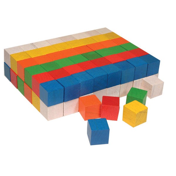 2公分彩色教育方塊(好童年)【台灣製造-多功能教具：數與量、空間、顏色、積木遊戲/索瑪立方塊】