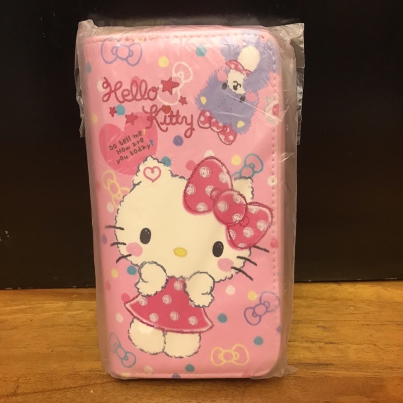 Hello Kitty 粉紅色長夾 女生皮夾