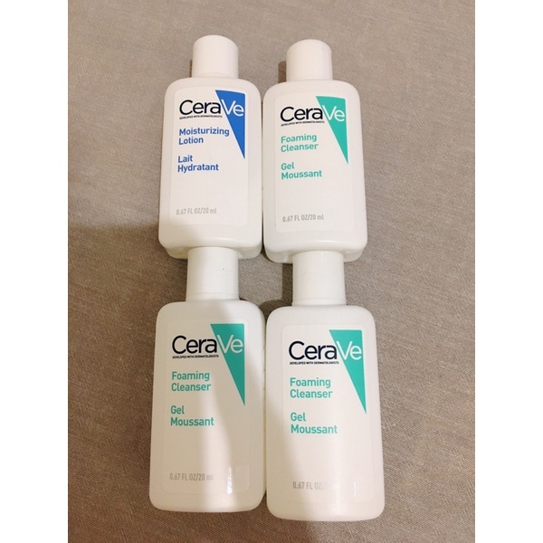 CeraVe適樂膚 溫和洗卸泡沫潔膚乳 溫和泡沫潔膚露 長效清爽保濕乳20ml