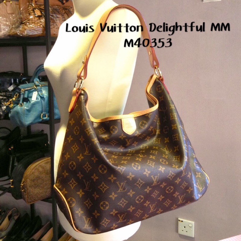 太便宜Louis Vuitton LV delightful M40353 Monogram 原花單肩背包