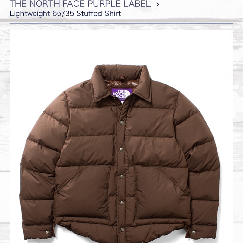 《已賣出》 The North Face Purple Label（日本代購) 紫標 極輕光電子羽絨外套