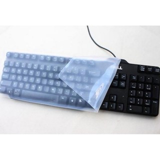 桌上型鍵盤 保護膜 ps2 台式機 鍵盤膜 平面通用膜 防水膜 一體機鍵盤使用 防塵套 防塵罩 樂源3C