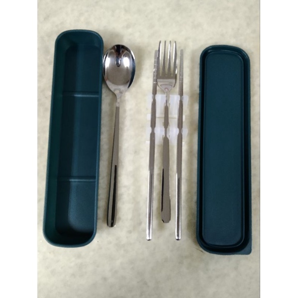 精緻金屬環保餐具三件組 鐵筷子鐵湯匙鐵叉子