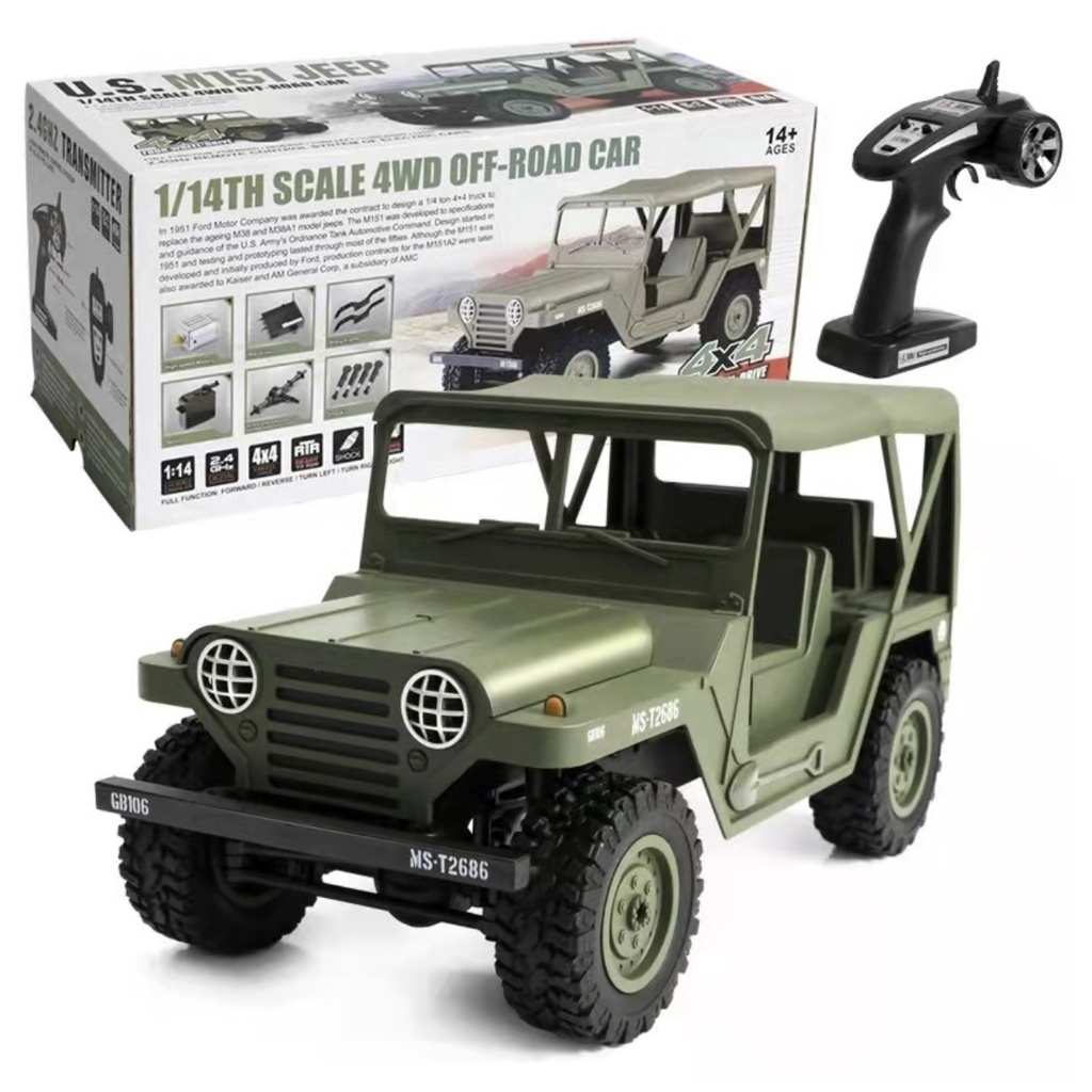 M151 U.S JEEP 1/14 模型車M151仿真軍事吉普車 Q65威利吉普車