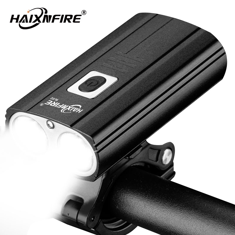 Haixnfire BL02 山地自行車燈 3600 流明 6 模式手電筒 USB 可充電自行車前燈,適用於自行車