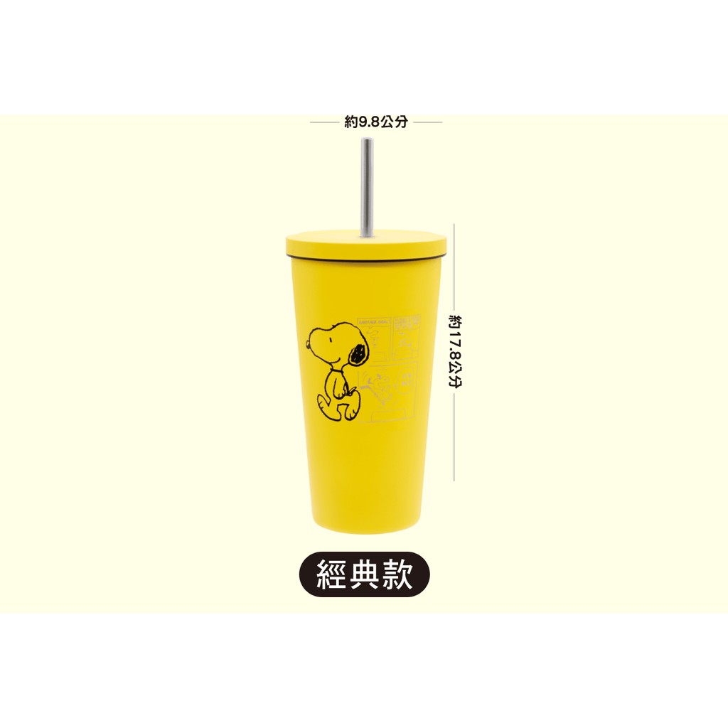 7 11超商304不鏽鋼保冷吸管杯500ml 史努比好生活集點送snoopy 保溫保冷杯吸管杯 蝦皮購物