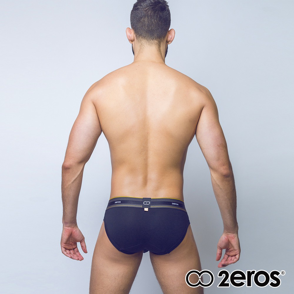 Image of 2EROS阿多尼斯頂級埃及棉男三角褲(黑色)，L2-U2152BKB1 #3