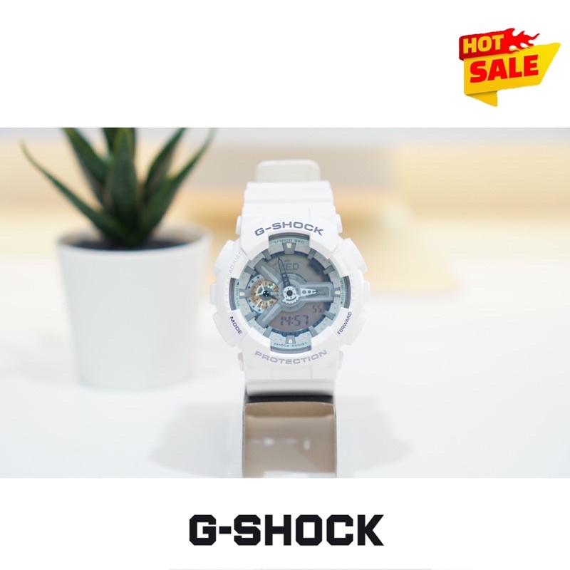 CASIO G-SHOCK GA-110C-7A 耐衝擊構造  防水 潮流 白色 9成新 保證正品 裸錶一支 便宜出售🛒