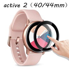 3D鋼化玻璃膜 適用三星Galaxy Watch Active2熱彎全屏曲面柔性保護膜 Active水凝膜 TPU防爆膜