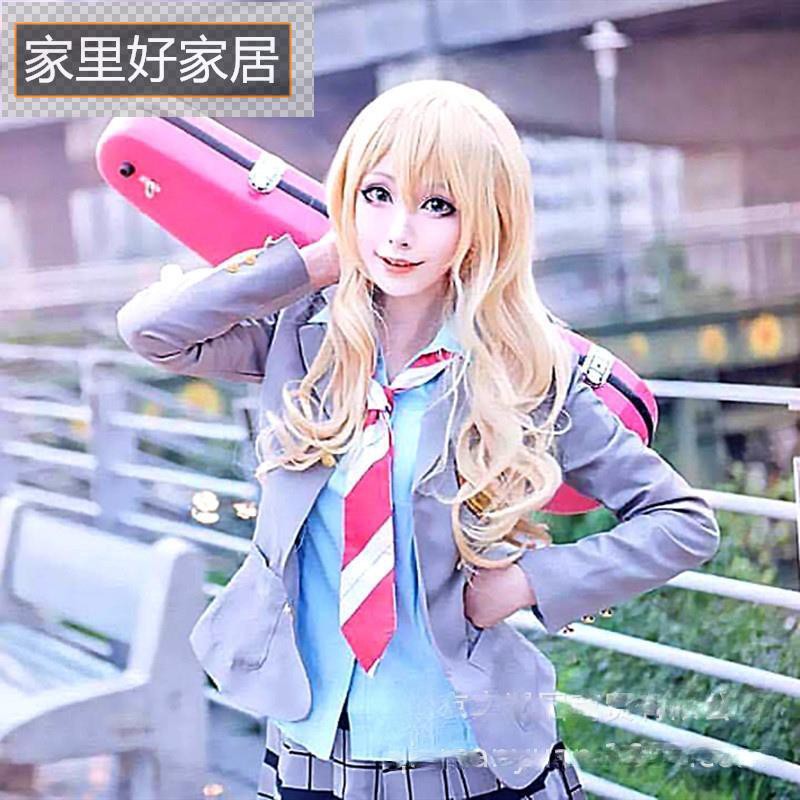 台灣現貨 四月是你的謊言宮園薰市立墨谷中學校服cos服cosplay服裝 蝦皮購物