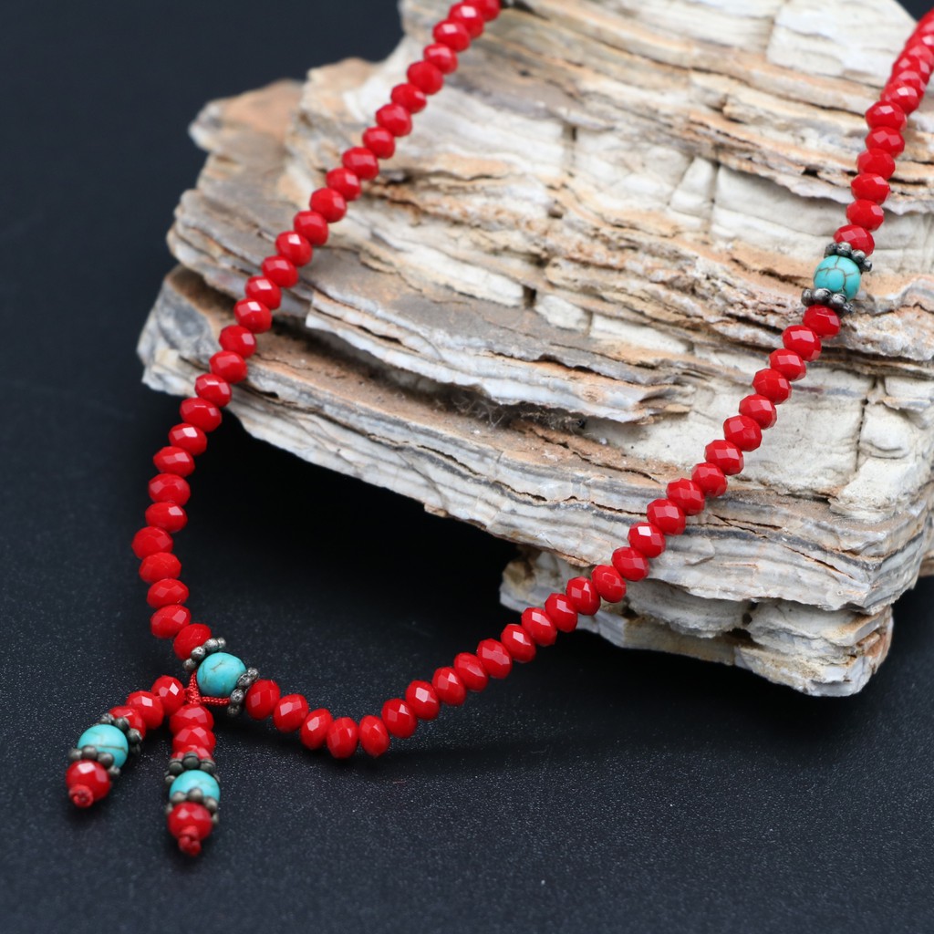 紅珊瑚 串鍊 佛飾品 手串 念珠 佛像裝飾 佛珠