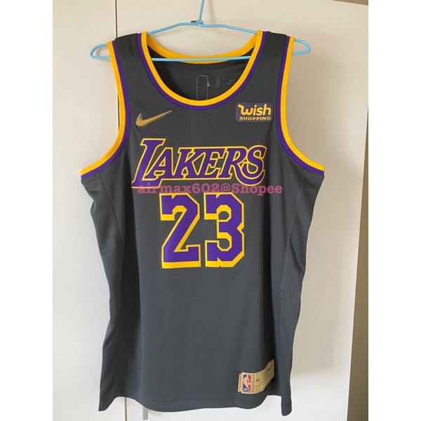 LeBron James 湖人獎勵版球衣 原生贊助標 Earned Edition SW44 Sz M