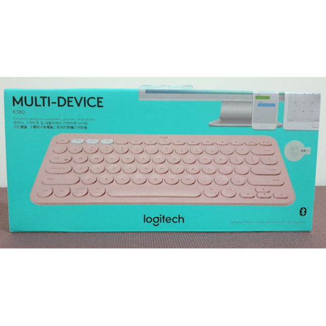 【全新】【Logitech 羅技】K380 多功 跨平台 藍牙鍵盤(玫瑰粉 繁中)/無線鍵盤