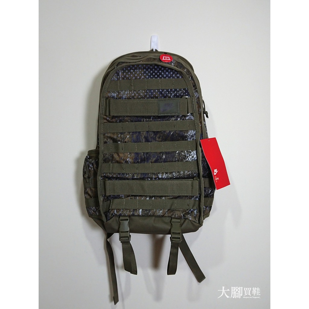 [現貨]Nike RPM Backpack 後背包 橄欖色/黑色 筆電包/滑板包 通勤 背包 BA6391-222