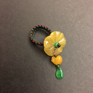 【Jewel's茱兒翡翠珠寶坊】A品 天然緬甸玉翡翠玉石 花 小豬 福袋 繩戒指 可開鑑定書