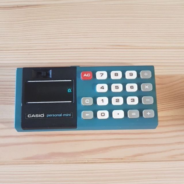 早期 Vintage Retro 日本製 CASIO卡西歐 personl-mini 復古計算機·古董計算機