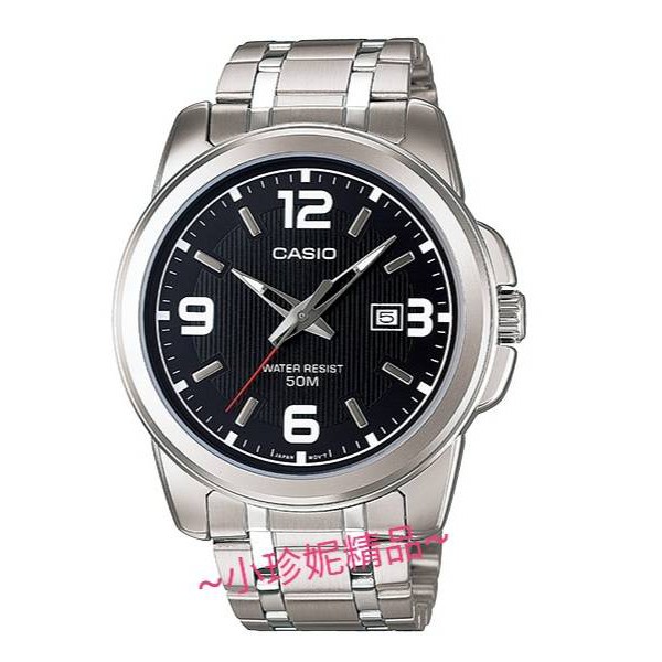 ~小珍妮精品~ 日本 卡西歐 CASIO 簡約 指針錶 不鏽鋼帶 日期顯示 MTP-1314-1A 原廠公司貨