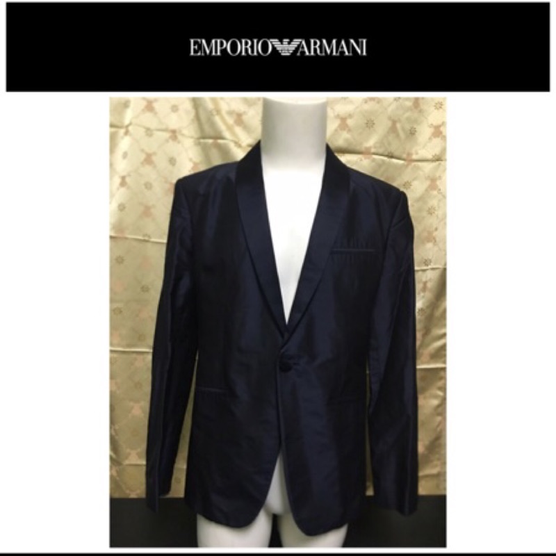 樂307 二手真品  EMPORIO ARMANI 西裝外套 風衣 大衣 休閒外套