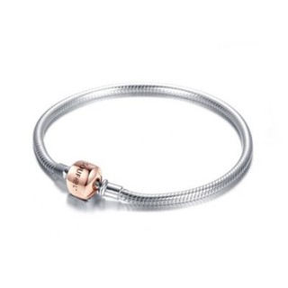 現貨SOUFEEL 索菲爾 925純銀 玫瑰金色 基礎手鍊 手環 Pandora適用