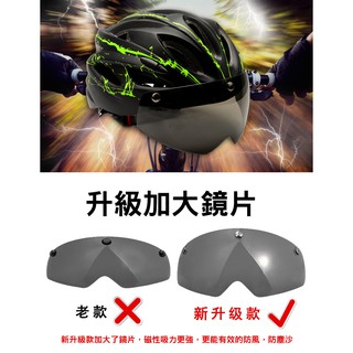 V-120 磁吸式防風眼鏡安全帽(488)  自行車安全帽 公路車安全帽 單車安全帽 腳踏車安全帽 【方程式單車】 #2