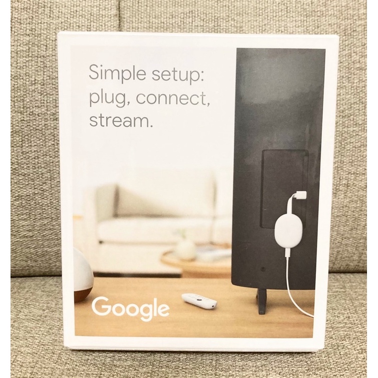 美國購入🔥現貨🔥只有一個 全新未拆封 Chromecast with google tv 白色 第四代