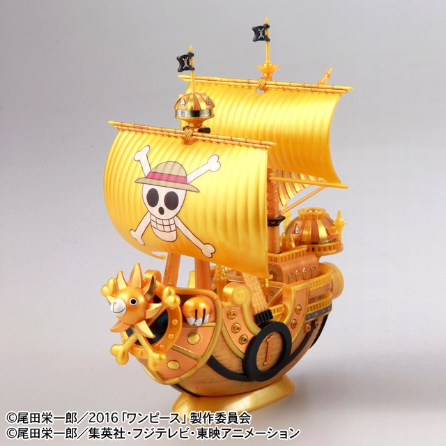 全新 現貨 航海王 海賊船 限量版 劇場版 黃金千陽號 黃金城 組裝模型 盒約34公分 魯夫 梅莉號 公仔 模型 轉蛋