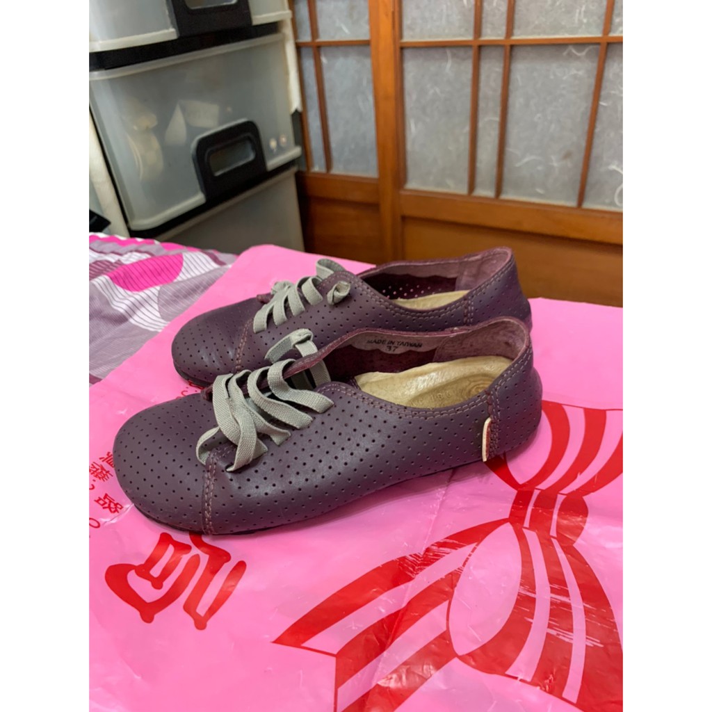 「 二手鞋 」 A.MOUR 休閒鞋 37號（紫色）4-4