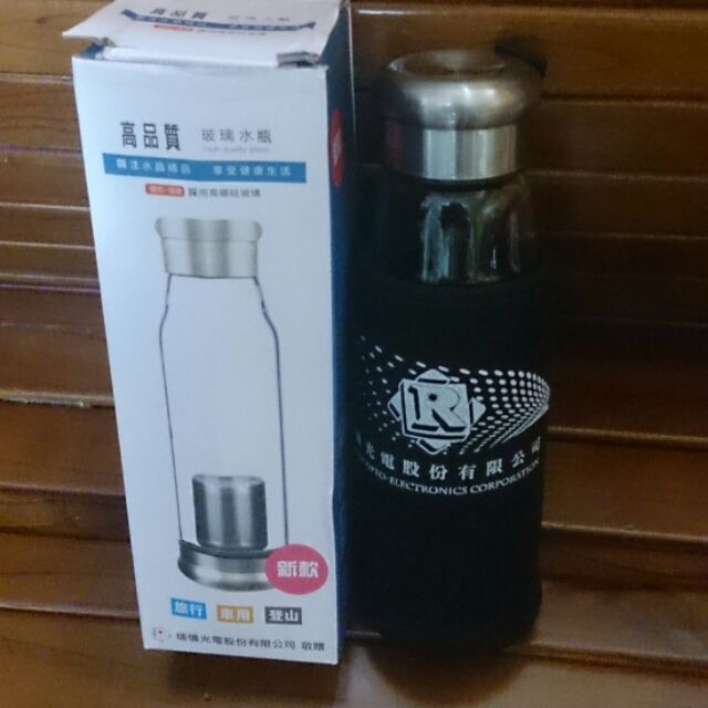 betty小豬-瑞儀股東會紀念品-全新爵士玻璃濾茶杯 高品質玻璃水瓶（隨身杯/隨手杯/隨行杯）