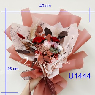 Loveoneflowers 乾燥花永生花花束 告白花束 生日花束 花束捧花 愛意花坊 玉明花坊 蝦皮購物