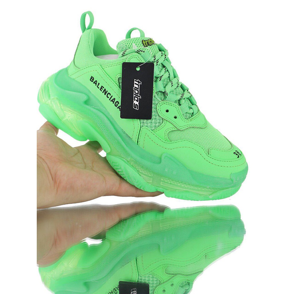 balenciaga triple s neon green