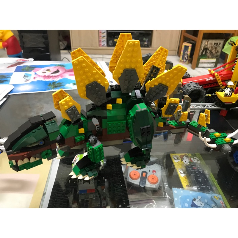 LEGO 4998 三合一 創意系列 劍龍 暴龍 翼手龍 恐龍 動物 人偶 街景