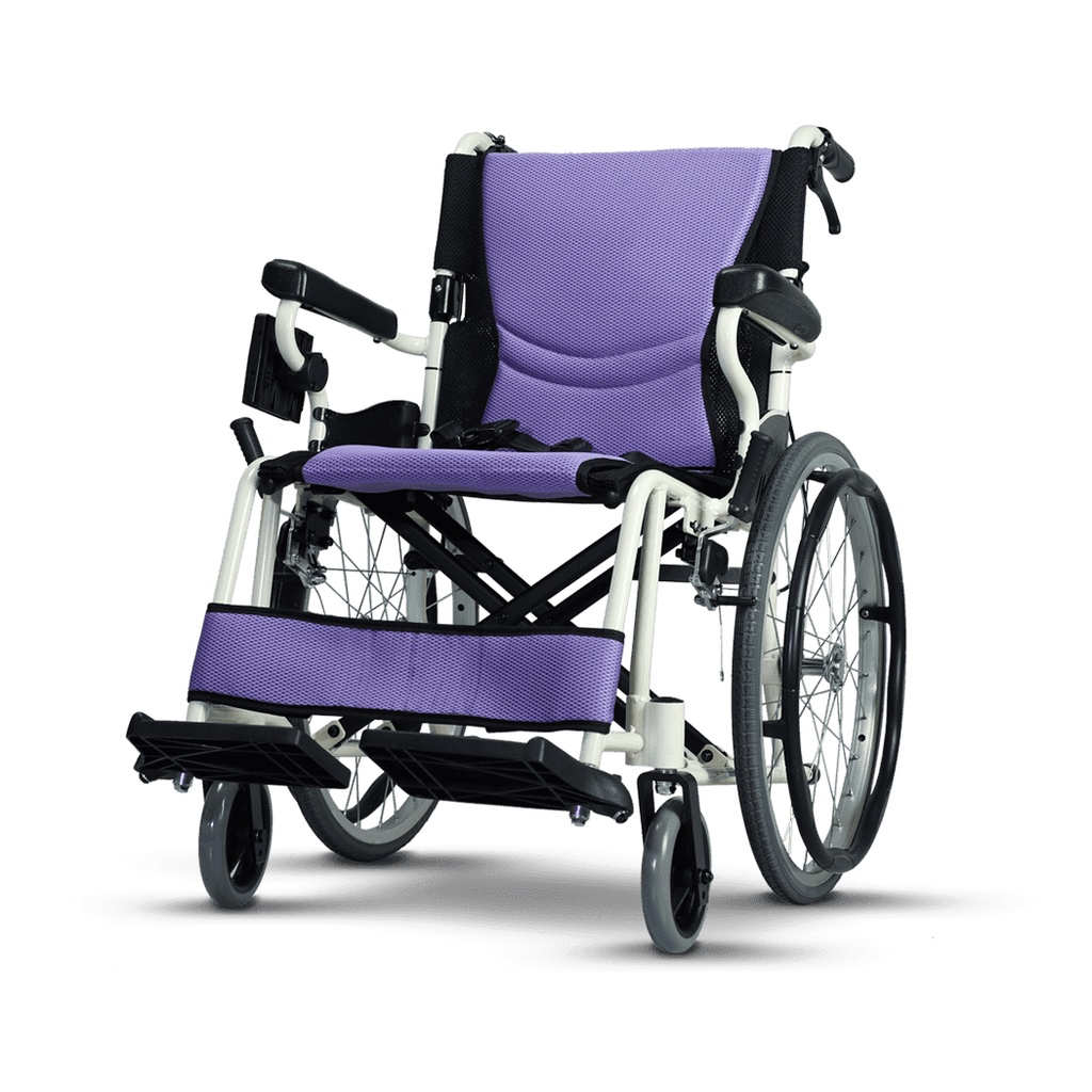 KARMA康揚鋁合金手動輪椅(中輪)舒弧205(超值好禮二選一)
