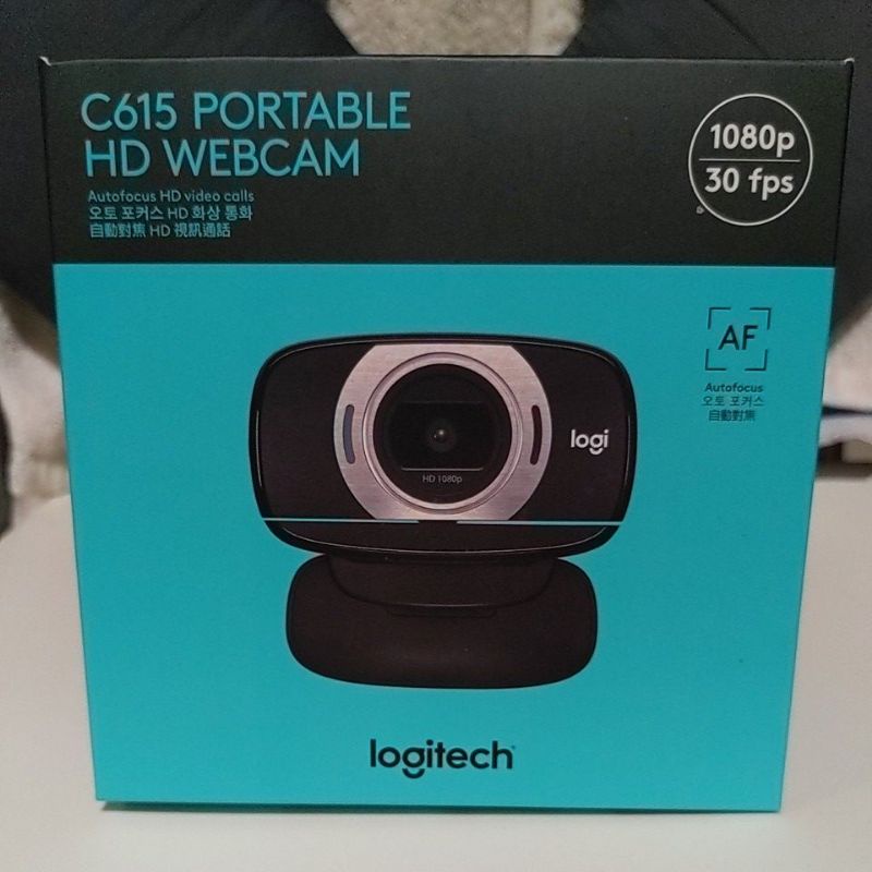 Webcam logitech C615 portable HD 網路攝影機 自動對焦 1080p 30fps