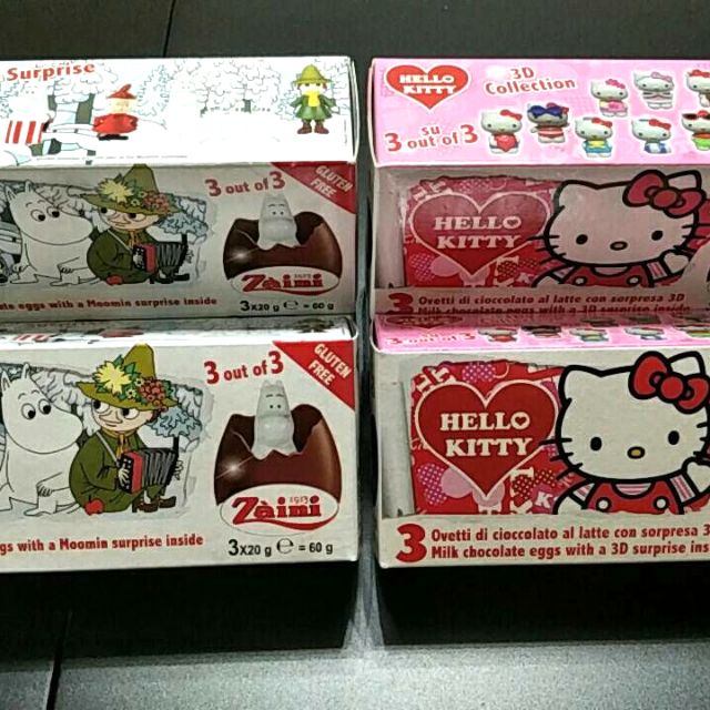 義大利Zaini阿尼驚喜蛋3入 Tsum Tsum 米奇 嚕嚕米 Hello Kitty  #現貨+預購#