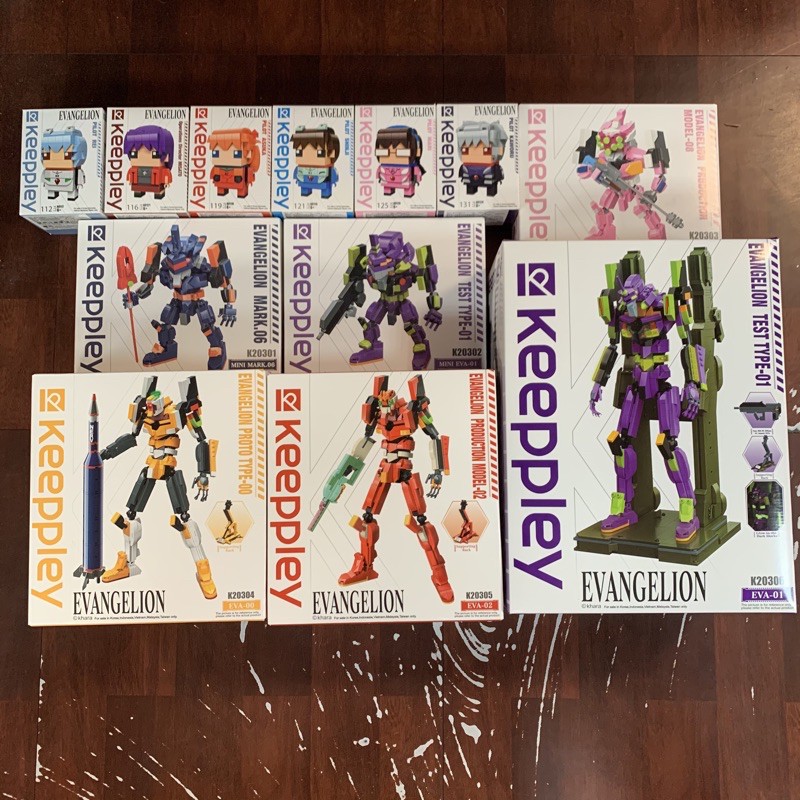 【小青蛙】Keeppley EVA 新世紀福音戰士系列積木 真嗣/綾波零/明日香/真希波/渚薰/葛城美里/迷你6號機/迷你初號機/迷你8號機/零號機/貳號機/初號機 大型兵器