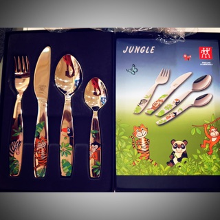【現貨】雙人牌兒童餐具。叢林系列。兒童生日禮。德國餐具