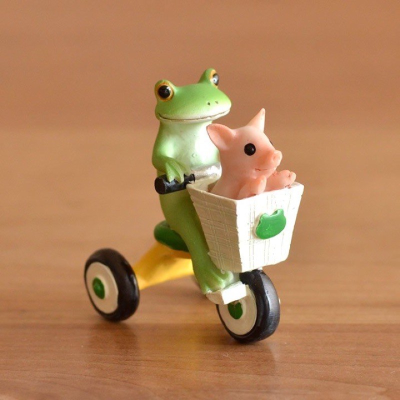 日本🇯🇵現貨 新品 Copeau 三輪車 青蛙 小豬 療癒擺飾 青蛙擺飾 公仔 桌上療癒擺飾 現貨 腳踏車