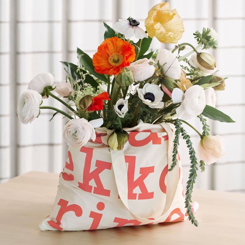 Marimekko 有機棉LOGO購物袋（不含內容物）