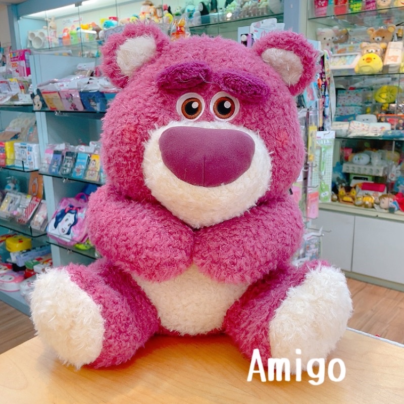 日本 SEGA 景品 迪士尼 玩具總動員 熊抱哥 抱哥 草莓熊 大頭 娃娃 玩偶 絨毛娃娃 絨毛玩偶