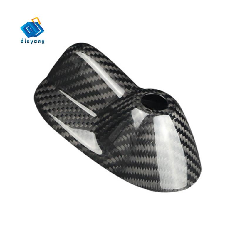 碳纖維車頂鯊魚鰭天線貼花天線裝飾罩適用於 Mini Cooper Clubman R55 R56（黑色）