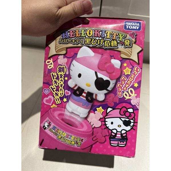 特價🉐全新正版TOMY 玩具hello kitty戳戳樂 危機一發 海盜桶 趣味桌遊玩具(露營遊戲)