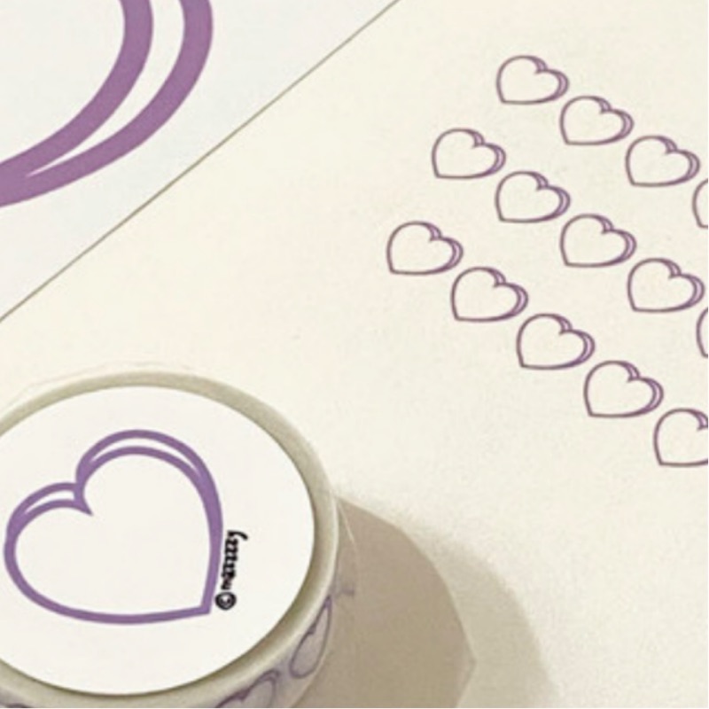 現貨韓國代購mazzzzy Heart Masking Tape 經典愛心紙膠帶新色oatmeal 蝦皮購物