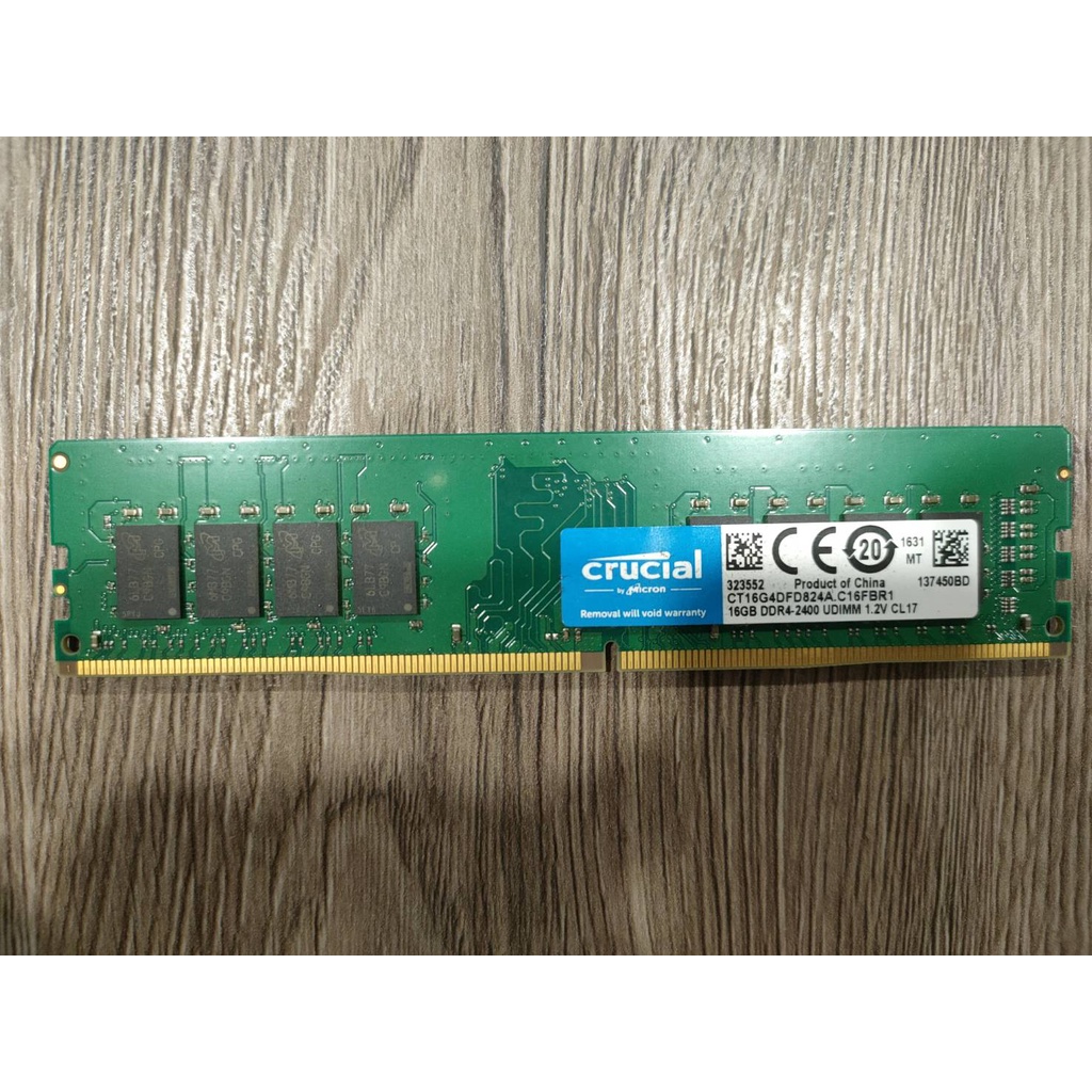 【RAM】DDR4-2400 16GB 美光 Crucial Micron 記憶體